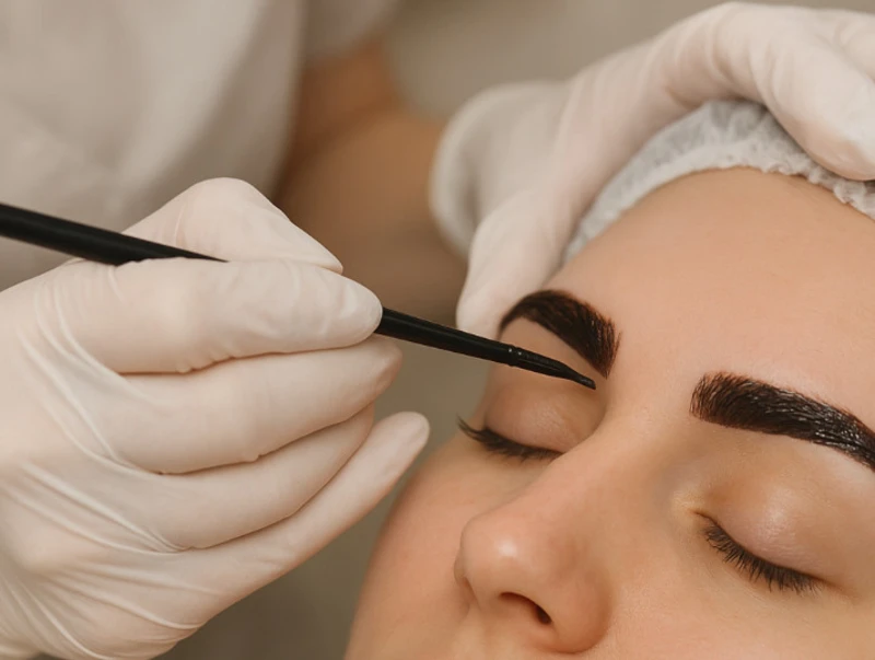 Barvení obočí a řas